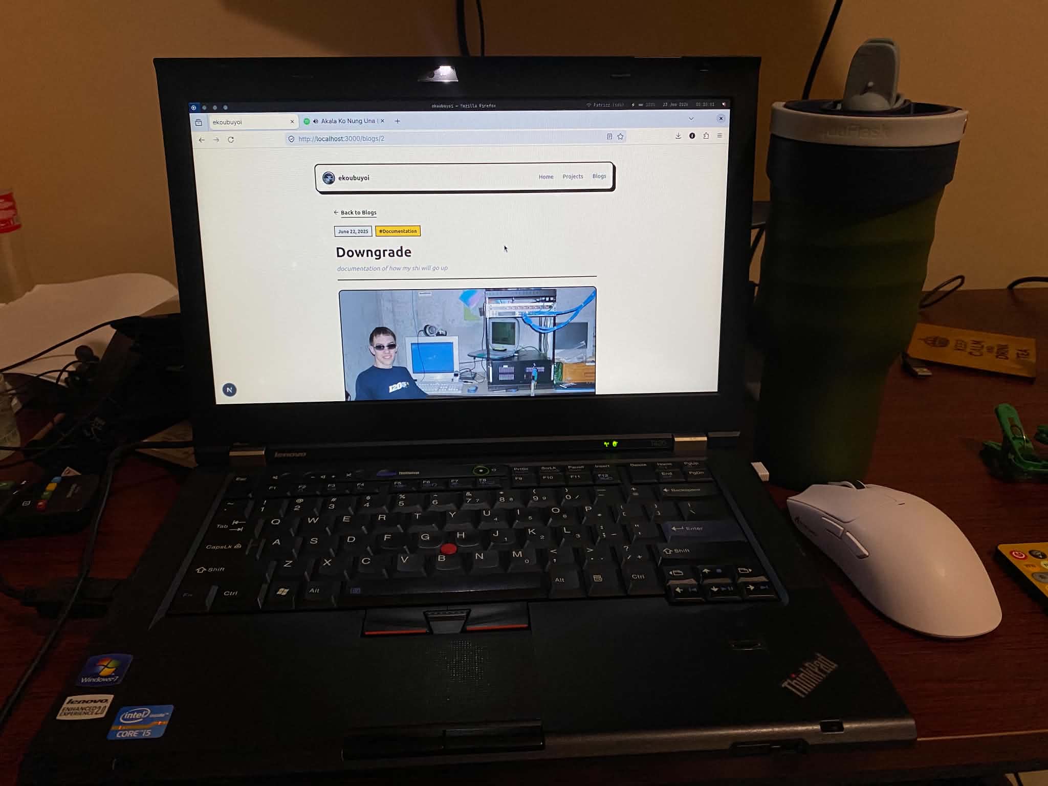 My broken Acer laptop screen
